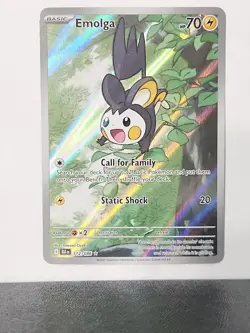 Emolga 112/86 | Illustration Rare Holo | Black Bolt SV10.5B | NM | Pokemon - Image 1