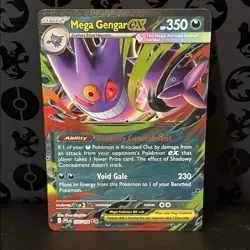 Mega Gengar ex 056/094 Double Rare Phantasmal Flames Pokemon Holo Near Mint - Image 1