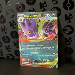 Mega Gengar ex 056/094 Double Rare Phantasmal Flames Pokemon Holo Near Mint - Image 2