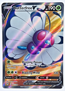 Butterfree V 177/189 Full art Ultra Rare Darkness Ablaze NM - Pokemon TCG - Image 1