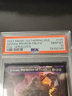 Magic MTG - Seizan, Perverter Of Truth MUL #145 Serial 263/500 PSA 10 Multiverse - Image 3