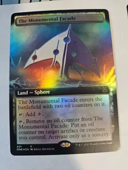 MTG - The Monumental Facade FOIL Extended Art - Phyrexia All Will Be One - Image 1