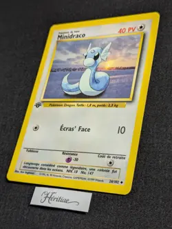 Carte Pokemon Minidraco 26/102 Edition 1 Set de Base wizards Francais VF - SDB - Image 2