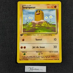 Carte Pokemon Taupiqueur 47/102 Edition 1 Set de Base wizards Francais VF - SDB - Image 1