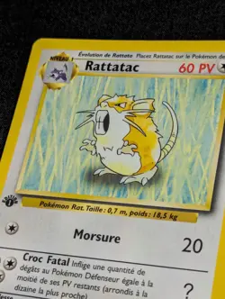 Carte Pokemon Rattatac 40/102 Edition 1 Set de Base wizards Francais VF - SDB - Image 3