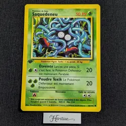 Carte Pokemon Saquedeneu 66/102 Edition 1 Set de Base wizards Francais VF - SDB - Image 1
