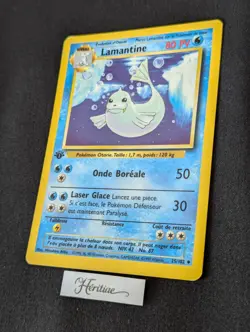 Carte Pokemon Lamantine 25/102 Edition 1 Set de Base wizards Francais VF - SDB - Image 2