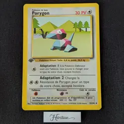 Carte Pokemon Porygon 39/102 Edition 1 Set de Base wizards Francais VF - SDB - Image 1