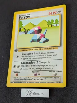 Carte Pokemon Porygon 39/102 Edition 1 Set de Base wizards Francais VF - SDB - Image 2