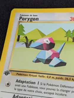 Carte Pokemon Porygon 39/102 Edition 1 Set de Base wizards Francais VF - SDB - Image 3
