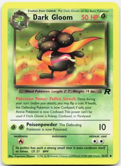 Pokemon TCG Dark Gloom Team Rocket Uncommon 36/82 Unlimited - Image 1