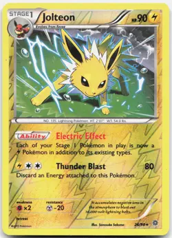 Pokemon TCG Jolteon XY - Ancient Origins Holo Rare 26/98 Reverse Holo - Image 1