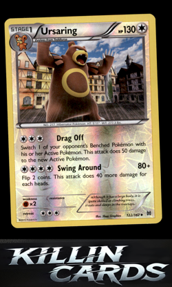 Reverse Holofoil Ursaring 122/162 Pokemon Uncommon XY - BREAKthrough Card NM - Image 1