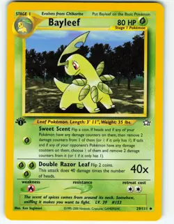Bayleef - 1st Edition - 29/111 Neo Genesis - Pokemon TCG - 2000 - Image 1