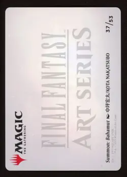 Bahamut 37/53 Gold-Stamped Signature Final Fantasy Art Series MTG Magic FF - NM - Image 2