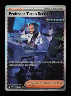 Professor Turo's Scenario 257/182 Holo SV04: Paradox Rift Pokemon Card - Image 1