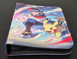 Unbranded 4 Pocket Zippered Binder Album Ash Ketchum & Pikachu Theme Pokemon TCG - Image 2