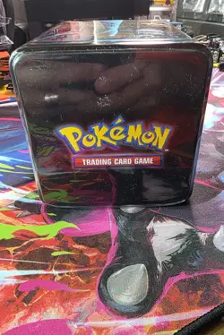 Pokemon TCG: Stack 'Em High! Tin Factory Sealed -3 Booster Packs - Image 1
