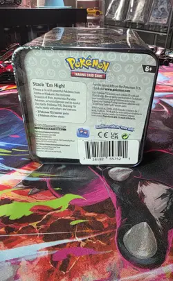 Pokemon TCG: Stack 'Em High! Tin Factory Sealed -3 Booster Packs - Image 2