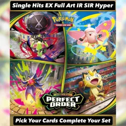 Pokemon Mega Evolutions Perfect Order Singles You Pick! Full Art Ex IR SIR Hyper - Image 1