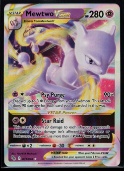 Mewtwo VSTAR Ultra Rare Pokemon GO 031/078 NM E3876 - Image 1