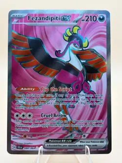 Fezandipiti ex 084/064 Ultra Rare Shrouded Fable Pokemon Near Mint - Image 1