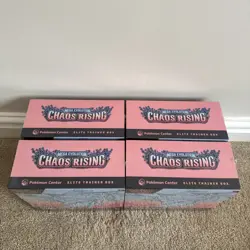 4x Pokemon TCG Chaos Rising Pokemon Center Elite Trainer Box ETB 🔥 SEALED ✅ - Image 2