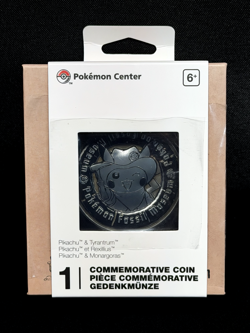 Pokemon Fossil Museum Pikachu & Tyrantrum Official Commemorative Coin SOLD OUT - Image 3