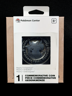 Pokemon Fossil Museum Pikachu & Tyrantrum Official Commemorative Coin SOLD OUT - Image 4