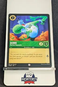 GENIE The Ever Impressive NM-MINT Disney Lorcana TCG non holo 77/204 EN1 - Image 1