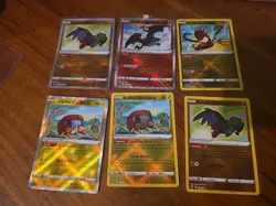 6x English and Japanese Pokemon TCG radiant mixed card lot - Image 1