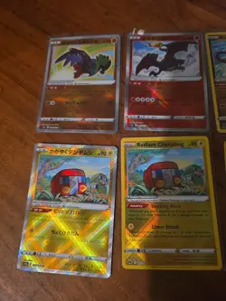 6x English and Japanese Pokemon TCG radiant mixed card lot - Image 2