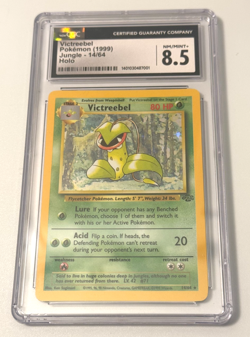 CGC 8.5 Victreebel 1999 Jungle 14/64 Holo Pokemon Card - Image 1
