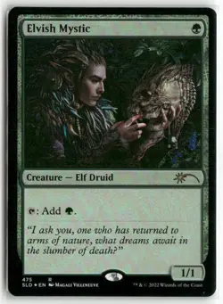 Elvish Mystic (475) 475 Secret Lair Drop Series Magic: The Gathering Foil LP - Image 1