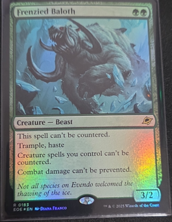 Frenzied Baloth 0183 Edge of Eternities Foil Rare Green Creature 3/2 EN - Image 1