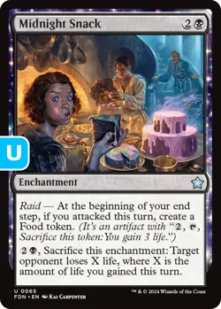 MTG Midnight Snack Foundations Uncommon Enchantment NM - Image 1