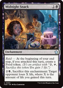 MTG Midnight Snack Foundations Uncommon Enchantment NM - Image 2