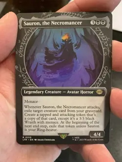 Sauron, the Necromancer SHOWCASE / Magic MTG / Lord of the Rings - NM - Image 1