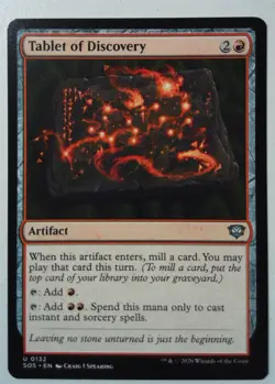 Tablet of Discovery *Uncommon* Magic MtG x1 Secrets of Strixhaven - Image 1