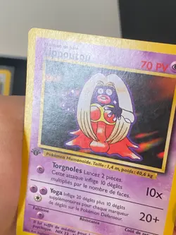 CARTE POKEMON LIPPOUTOU 31/102 EDITION 1 FR SET DE BASE PEU COMMUNE - TBE - Image 2