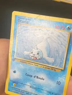 CARTE POKEMON OTARIA 41/102 FR EDITION 1 PEU COMMUNE SET DE BASE - BE/TBE - Image 2