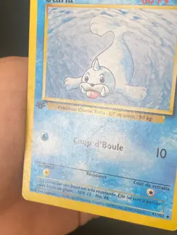CARTE POKEMON OTARIA 41/102 FR EDITION 1 PEU COMMUNE SET DE BASE - BE/TBE - Image 3