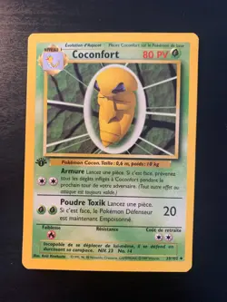 Carte Pokemon : Coconfort 33/102 Edition 1 Set de Base Wizards Francaise - Image 1