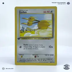 DODUO 48/102 Set de Base Edition 1 ED1 VF FR Carte Pokemon - Image 2