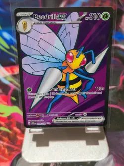 Beedrill ex 98/86 Full Art Double Ultra Rare Pokemon Chaos Rising NM - C - Image 1