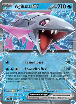 Agiluza-ex EX Deutsch Reisegefahrten 043 NM Pokemon TCG - Image 1