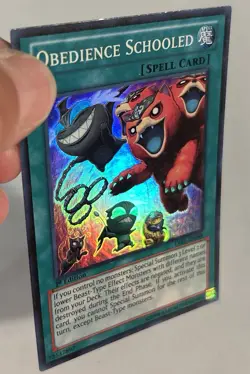 YuGiOh Obedience Schooled LVAL-EN088 1st Edition Super Rare LP - Image 2