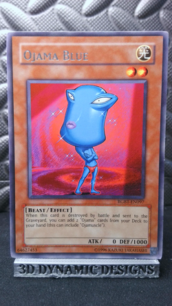 | Yugioh Ojama Blue RGBT-EN097 Rare Raging Battle NM- 🔥 | - Image 1