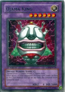 Moderately Played, English Yu Gi Oh Ojama King - SOD-EN034 - Rare - 1st Edition - Image 1