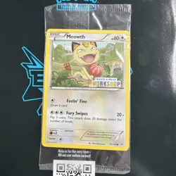 Build a Bear Pokemon Card Meowth Promo Trading Card TCG SEALED D12 - Image 1